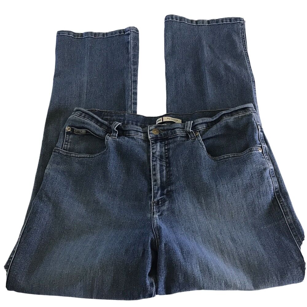 Lee Lean Bootcut 14M Woman's 5‎ Pocket Denim Blue Jeans
